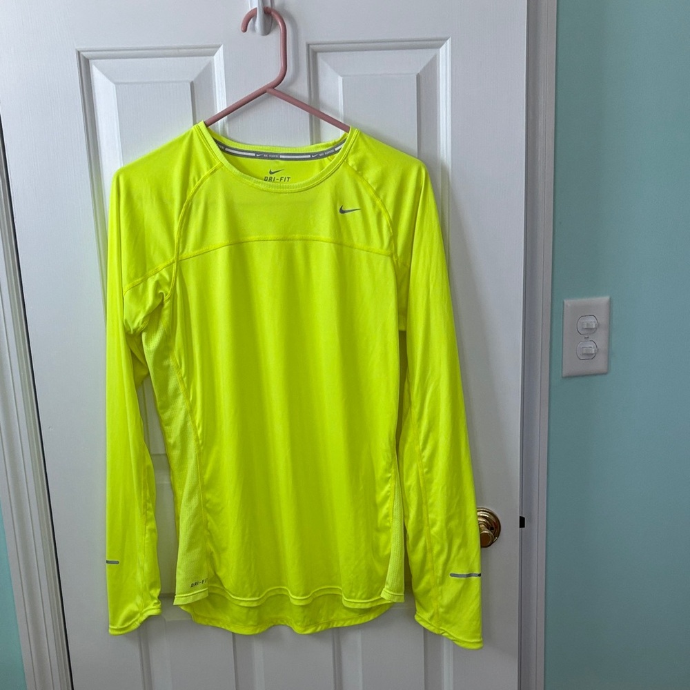 Nike Women's Bright Yellow Long Sleeve Tee